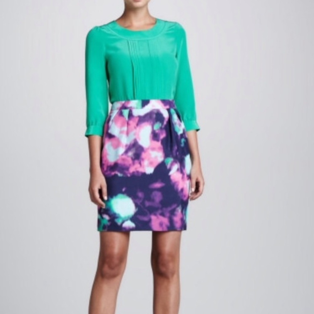 *KATE SPADE* Multicolor Barry Abstract Pencil Skirt Size 2 - Picture 3 of 11